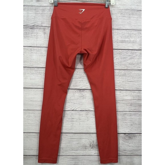 Gymshark Women's Size S Ankle Leggings Papaya Tummy Compression Fitness Yoga Gym - Picture 2 of 6